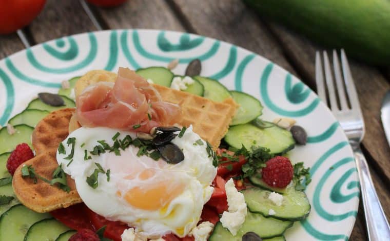Savoury Wholegrain Breakfast Waffles - Truefoodsblog