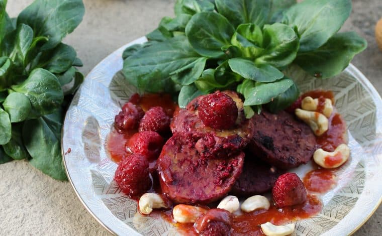 Raspberry_Glazed Tempeh Truefoodsblog
