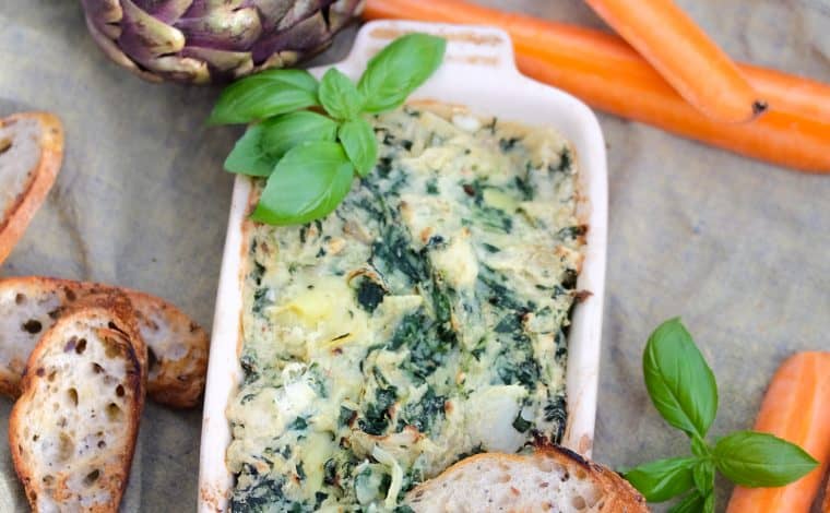 Vegan Spinach'n Artichoke Dip - Truefoodsblog