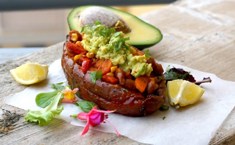 Vegan Stuffed Sweetpotato - Mexican style by Truefoodsblog 6