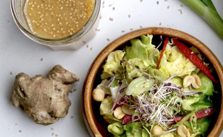 White Miso Sesame Dressing Recipe - Gut health first by Truefoodsblog 2