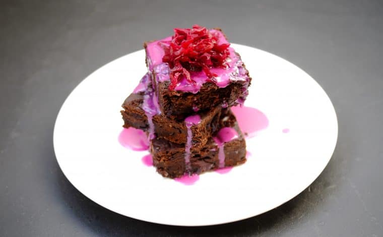 Purple Rain SauerCrowd Brownie by Truefoodsblog